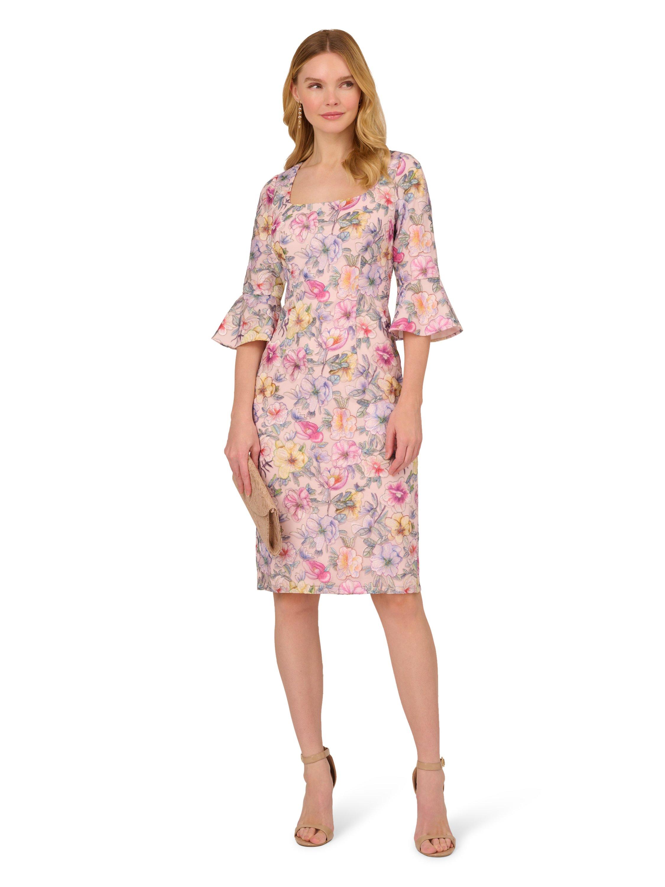 Dresses Floral Printed Short Dress Adrianna Papell